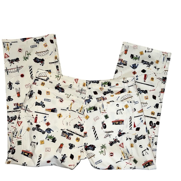 Harley Davidson Printed Pants Size 10 - Picture 6 of 9